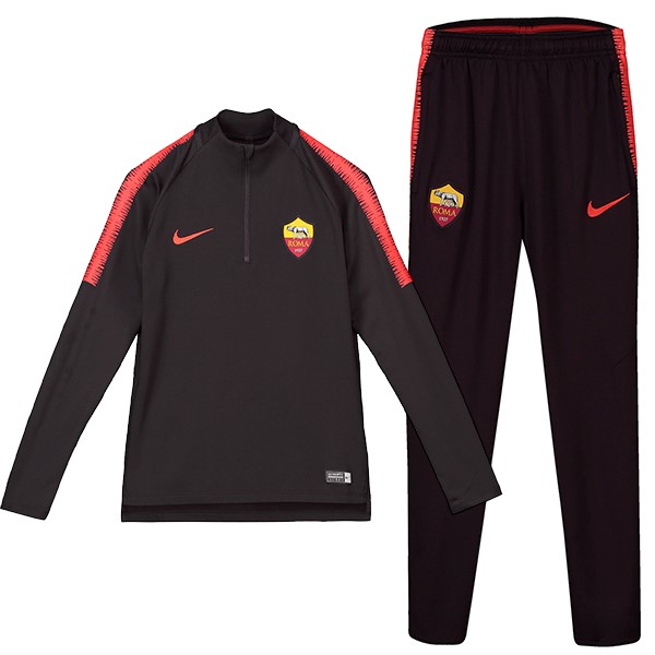 Chandal Niños AS Roma 2018/19 Negro